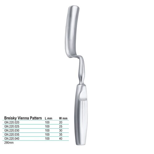 Wziernik pochwowy Breisky 100x25mm 280mm