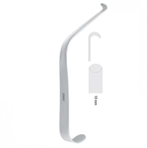 Retractor channel Obwegeser model-1 10mm, 165mm