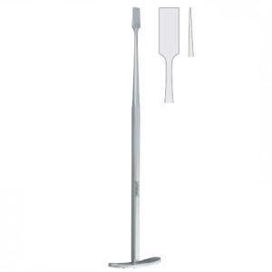 Osteotome maxillo facial Dunn-Dautrey slightly curved 6mm, 170mm