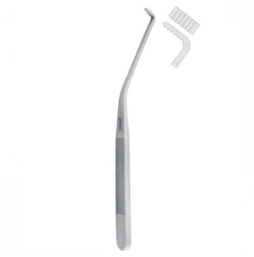 Hook bone Tessier serrated 185mm black