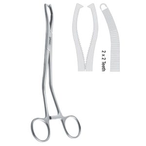 Forceps bone holding Dingman-Jeter-Van Sickels 2x2th 190mm