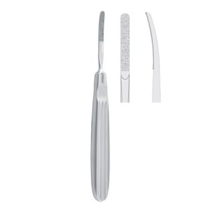 Rasp TMJ Dolwick-Reich diamond coated fig. 2, 150mm
