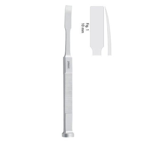 Osteotome ramus Tessier less-curved 10mm, 180mm