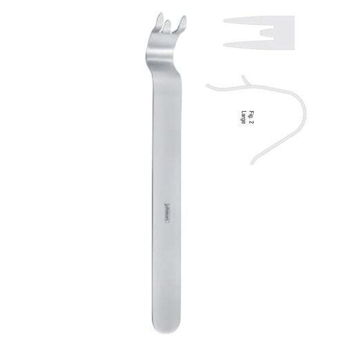 Retractor chin Obwegeser malleable fig.2, 160mm