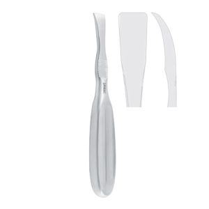 Elevator periosteal Tessier sharp curved 12mm, 185mm