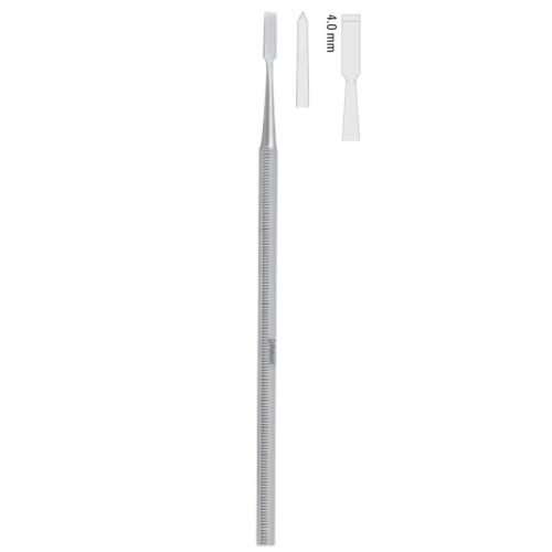 Osteotome intradental Obwegeser straight 4mm, 155mm