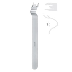 Retractor chin Obwegeser malleable fig.1, 160mm