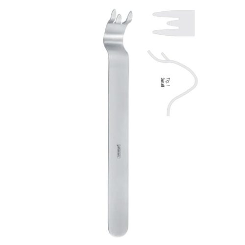 Retractor chin Obwegeser malleable fig.1, 160mm