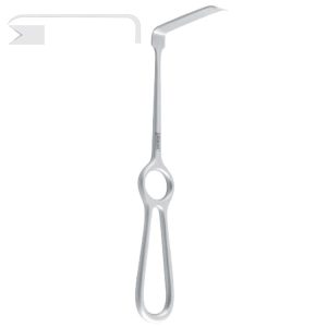 Retractor ramus Obwegeser downward 70x11mm, 220mm
