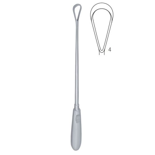 Skrobaczka maciczna Recamier ostra-sztywna 11mm 310mm fig.4
