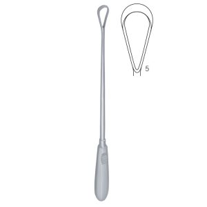 Skrobaczka maciczna Recamier ostra-sztywna 12mm 310mm fig.5