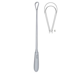 Skrobaczka maciczna Recamier ostra-sztywna 14mm 310mm fig.6