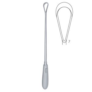 Skrobaczka maciczna Recamier ostra-sztywna 15mm 310mm fig.7
