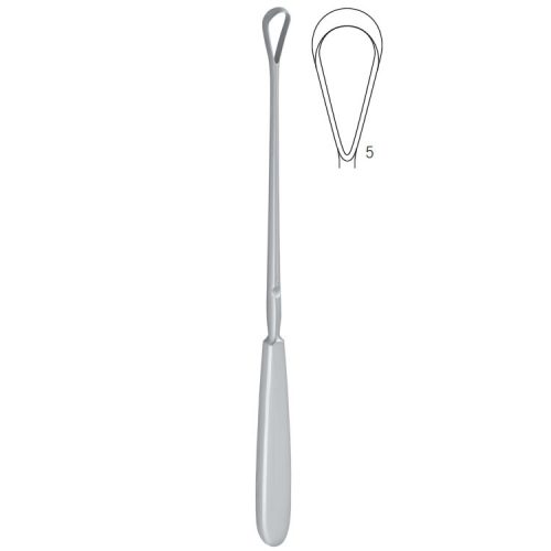 Skrobaczka maciczna Sims ostra-sztywna 12mm 255mm fig.5