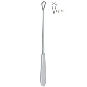 Skrobaczka maciczna Sims ostra-sztywna 5mm 255mm fig.00