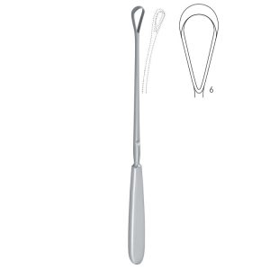 Skrobaczka maciczna Sims ostra-giętka 14mm 255mm fig.6
