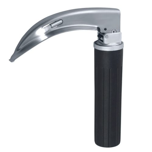 Jednorazowy zestaw laryngoskopowy McIntosh łyżka metalowa 130mm fig.3 żarówka LED + Midi uchwyt + bateria niesterylny