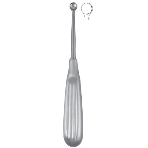 Łyżeczka kostna Bruns okrągła 10mm/170mm fig.3
