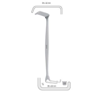 Hak Czerny 38x22mm/180mm