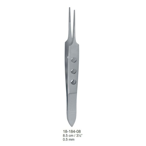Penseta Bishop-Harmon Iris ząbkow. prosta 0.5mm 85mm