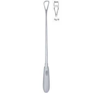 Skrobaczka maciczna Recamier tępa-sztywna 5mm 310mm fig.00