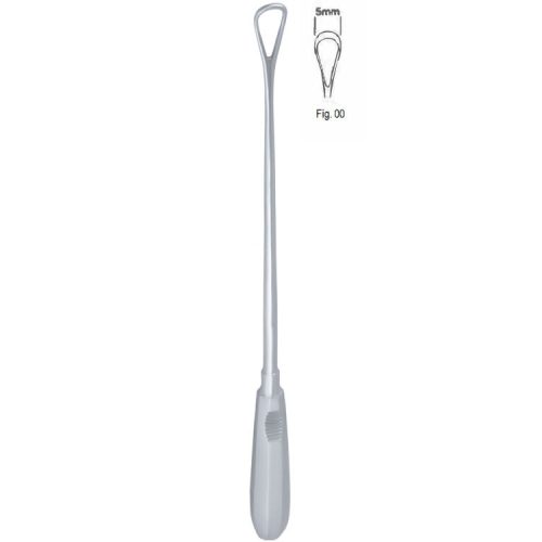 Skrobaczka maciczna Recamier tępa-sztywna 5mm 310mm fig.00