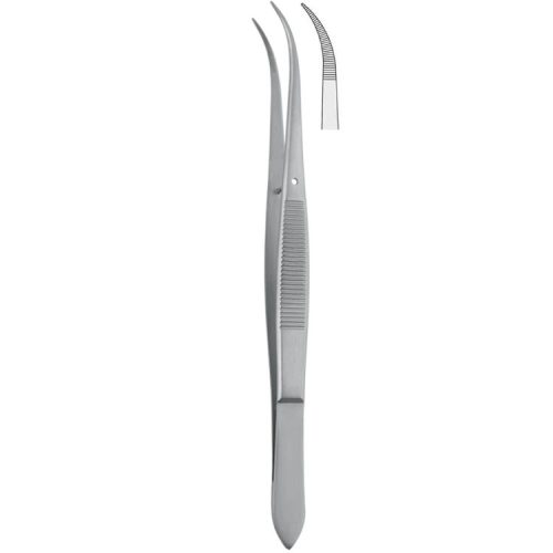 Penseta anatomiczna ząbkowana Falcon szpiczasta zagięta 115mm