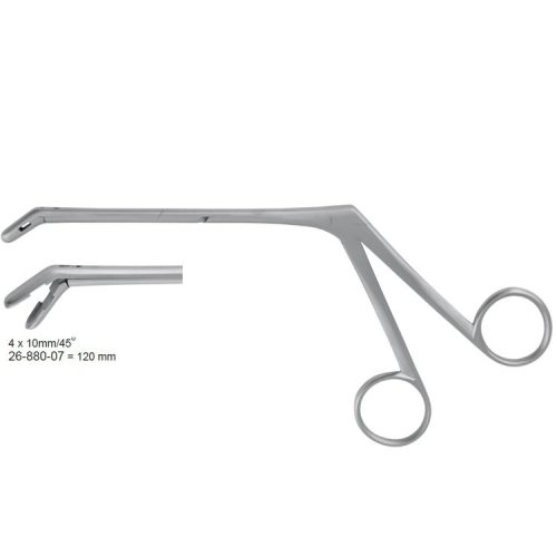 Odgryzacz do laminektomii Spurling cięcie w dół 45° 4x10mm/120mm