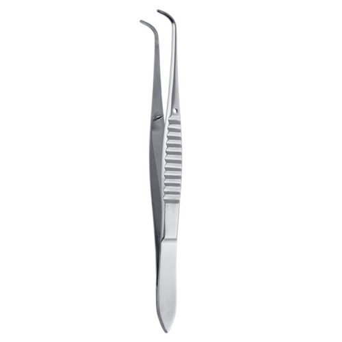 Penseta anatomiczna ząbkowana Iris wygięta 100mm