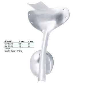 Wziernik pochwowy Auvard 80x38mm 225mm z odważnikiem 1.15kg