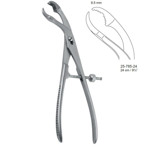 Kleszcze do trzymania kości samocentrujące-z gwintem 240mm