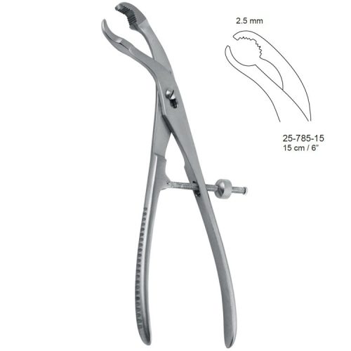 Kleszcze do trzymania kości samocentrujące-z gwintem 150mm