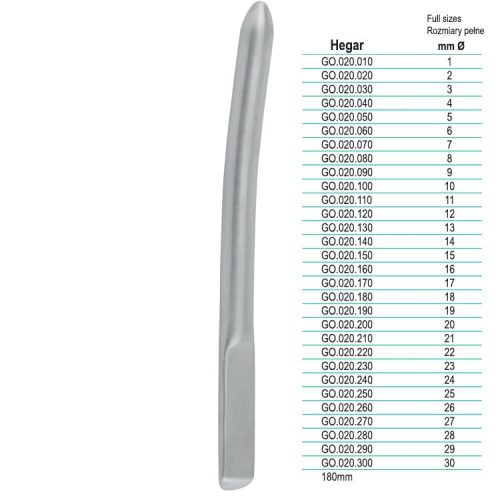 Rozszerzadło maciczne Hegar ø 13mm/180mm