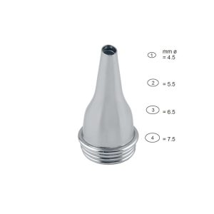 Wzierniki uszne Gruber dla dorosłych fig.1-4 (mm:4.5 5.5 6.5 7.5) zestaw 4 szt.