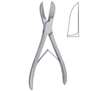 Kleszcze do cięcia kości Liston zagięte 140mm