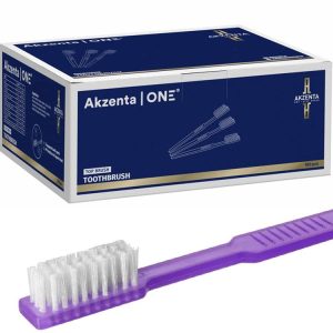 AKZENTA|ONE Szczoteczki jednorazowe z pastą do zębów (100 szt.)
