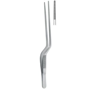 Penseta uszna ząbkowana Jansen bagnetowa 160mm