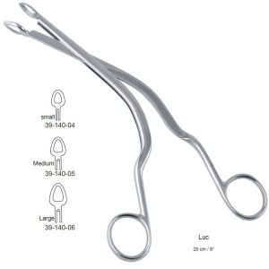 Kleszczyki Luc do małżowiny nosowej, owalne 6mm/190mm fig.3