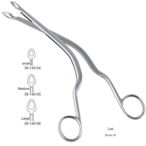 Kleszczyki Luc do małżowiny nosowej, owalne 6mm/190mm fig.3