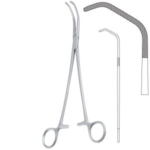 Klem Satinsky atraumat. prosty 45mm/265mm