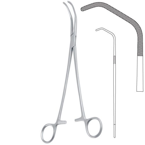 Klem Satinsky atraumat. prosty 45mm/265mm