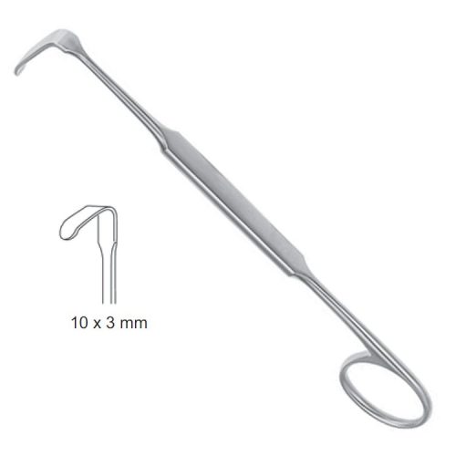 Hak Meyerding bez ząbków uchwyt pierścieniowy 10x3mm/180mm