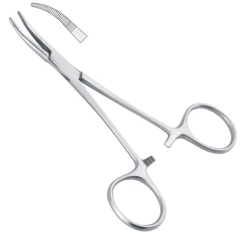 Kleszczyki naczyniowe Dunhill zagięte 180mm