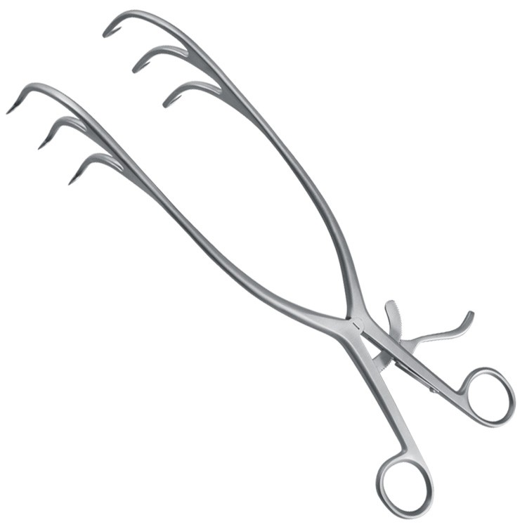 Retractor SR Gelpi-Scoliosis 3x3 prongs sharp 70x305mmm
