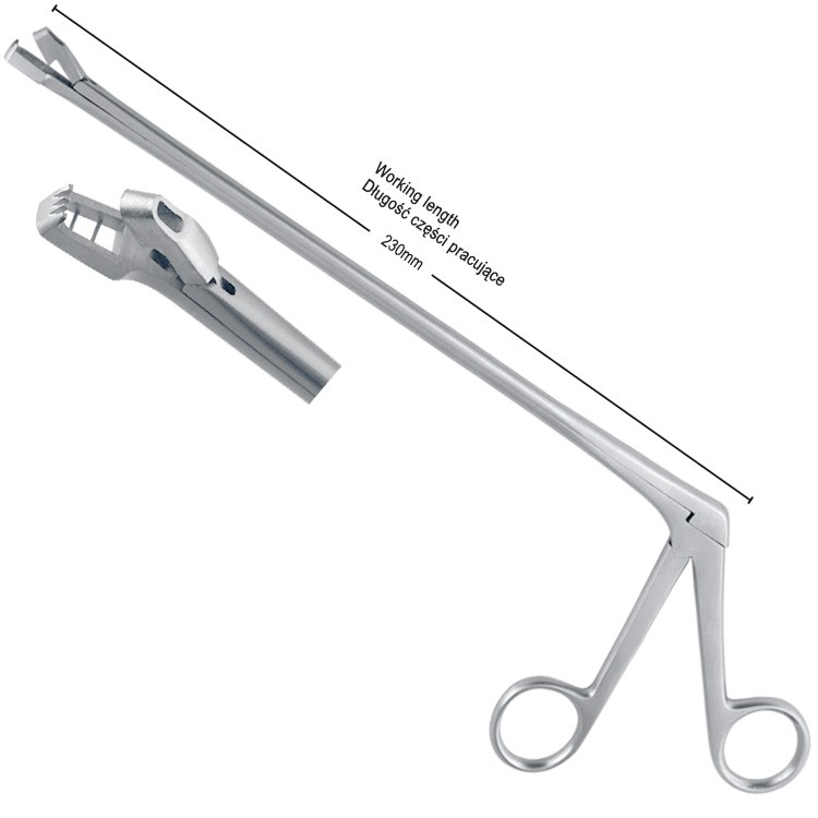 Kleszczyki biopsyjne Wittner zagięte 230mm