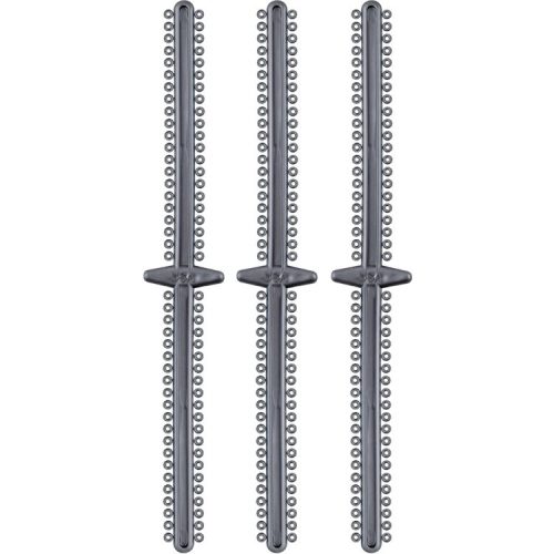 ElastoMax Duo ligatury bez lateksu srebrny metalik (1008 szt.)