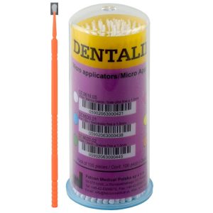 DENTALINE Aplikator mikro z uchwytem pomarańczowy regular ø 2.0mm (Opak. 100 szt.)