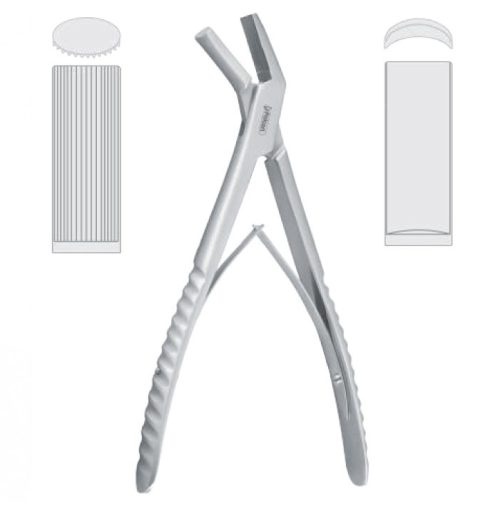Forceps bone bending Tessier 220mm