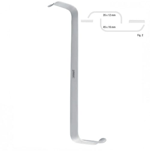 Retractor soft tissue Tessier z-shape fig.2, 150mm black