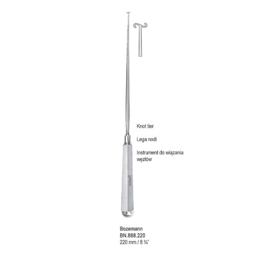Instrument Bozemann do wiązania szwów 220mm